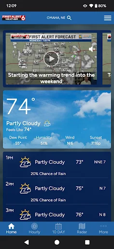 First Alert 6 Weather डाउनलोड करें – सटीक मौसम अपडेट - Screenshot 1