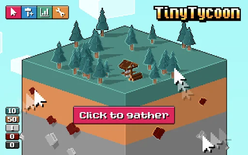 Tiny Tycoon डाउनलोड करें – छोटे ग्रह पर अपना साम्राज्य बनाएं - Screenshot 1