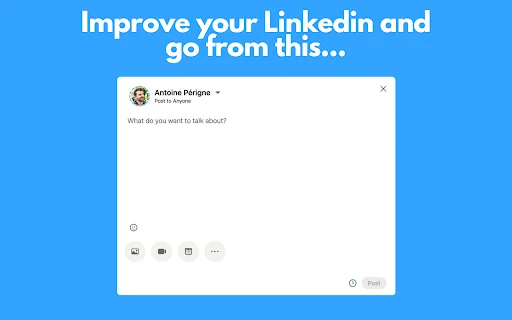PerfectPost डाउनलोड करें: LinkedIn पोस्टिंग और शेड्यूलिंग के लिए सर्वश्रेष्ठ टूल - Screenshot 1