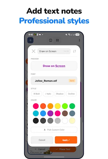 Draw anywhere on Screen AZDraw डाउनलोड करें – स्क्रीन पर ड्रा करें - Screenshot 1
