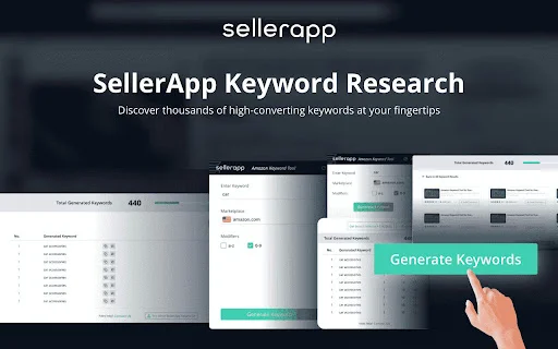 Amazon Keyword Tool by SellerApp – मुफ्त में पाएं कीवर्ड्स - Screenshot 1
