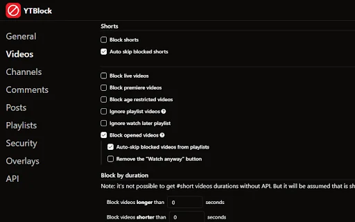 YTBlock डाउनलोड करें – YouTube पर अनचाहे वीडियो और चैनल ब्लॉक करें - Screenshot 3