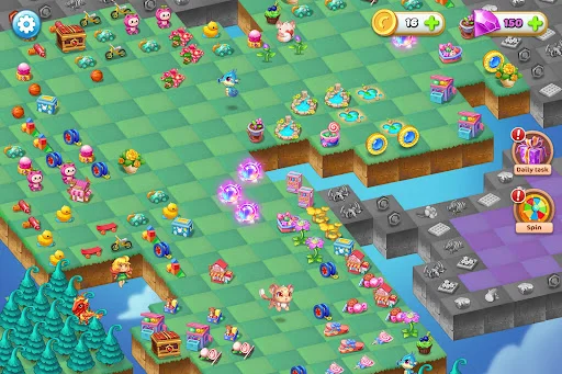 Merge Elves-Merge 3 Puzzles डाउनलोड करें – जादुई गार्डन गेम - Screenshot 18
