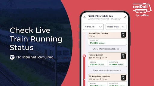 Train Ticket Booking App Download – IRCTC कंफर्म टिकट और लाइव स्टेटस - Screenshot 4