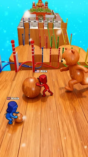 Snow Race 3D डाउनलोड करें – मजेदार स्नोबॉल रेसिंग गेम का आनंद लें - Screenshot 4