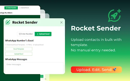 Rocket Sender डाउनलोड करें – WhatsApp Bulk मैसेजिंग टूल - Screenshot 4