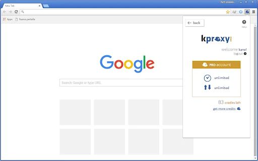 KProxy एक्सटेंशन डाउनलोड करें – सुरक्षित और अनाम ब्राउजिंग - Screenshot 4