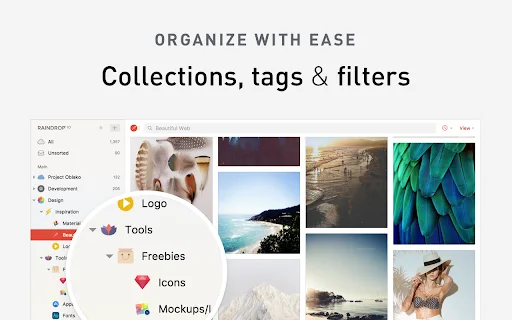 Raindrop.io डाउनलोड करें – बेहतरीन बुकमार्क मैनेजर और ऑर्गनाइज़र - Screenshot 2