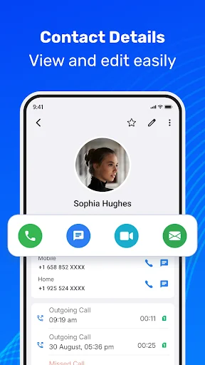 Phone Call App डाउनलोड करें – तेज़ डायलर और कॉल ब्लॉकर - Screenshot 6