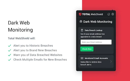 Total WebShield: Chrome के लिए सर्वश्रेष्ठ एंटीवायरस और सुरक्षा - Screenshot 4
