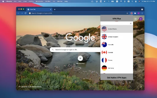 VPN Plus Chrome एक्सटेंशन डाउनलोड करें – सुरक्षित और तेज़ फ्री VPN - Screenshot 1