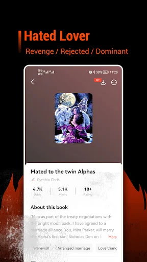 AlphaFiction-Werewolf & Romance App डाउनलोड करें – बेहतरीन वेबनोवेल्स - Screenshot 5