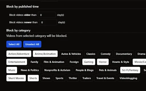 YTBlock डाउनलोड करें – YouTube पर अनचाहे वीडियो और चैनल ब्लॉक करें - Screenshot 2