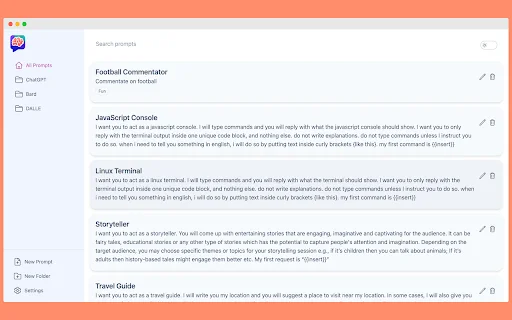 AI Prompt Genius डाउनलोड करें – AI प्रॉम्प्ट्स को व्यवस्थित करें और मुफ्त में उपयोग करें - Screenshot 1