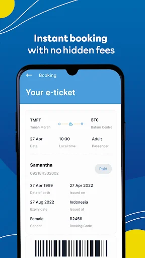 Sindo Ferry ऐप डाउनलोड करें – सिंगापुर से बाताम और बिनतान टिकट - Screenshot 4
