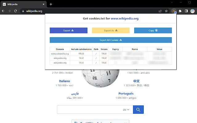 Get cookies.txt डाउनलोड करें – ब्राउज़र कुकीज़ एक्सपोर्ट टूल - Screenshot 2