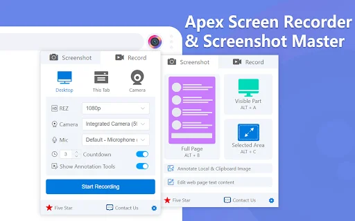 APEX – सर्वश्रेष्ठ स्क्रीनशॉट और स्क्रीन रिकॉर्डर | मुफ्त में डाउनलोड करें - Screenshot 1