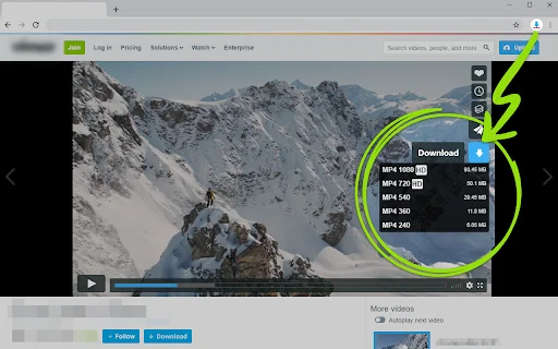 Video Downloader for Vimeo – एक क्लिक में वीडियो डाउनलोड करें - Screenshot 3