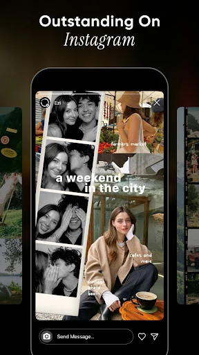 Ezi: Story Collage & Easy Post डाउनलोड करें – शानदार सोशल पोस्ट - Screenshot 1