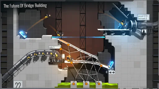 Bridge Constructor Portal डाउनलोड करें – बेहतरीन पहेली गेम - Screenshot 2