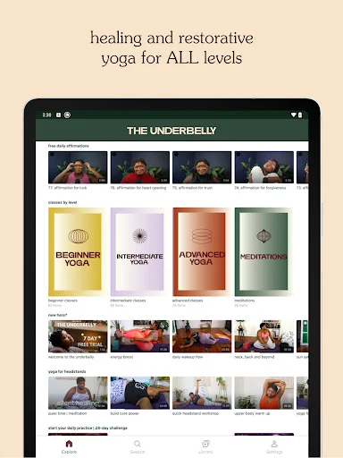The Underbelly ऐप डाउनलोड करें – सभी के लिए समावेशी योग और ध्यान - Screenshot 7