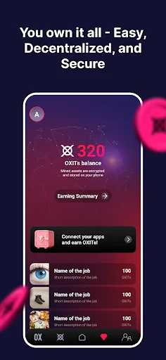 OXygean App डाउनलोड करें – अपना डिजिटल सेल्फ माइन करें और क्रिप्टो कमाएं - Screenshot 2