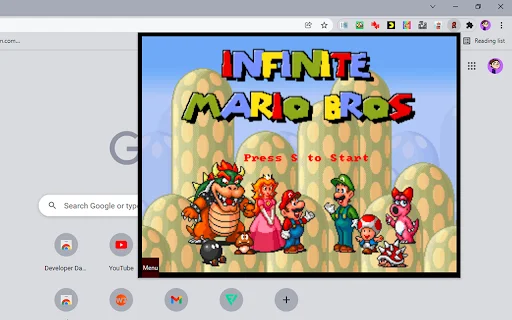 Infinite Mario Bros Chrome के लिए – अब खेलें मुफ्त में - Screenshot 1
