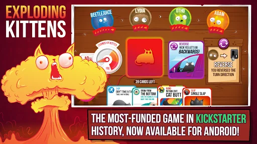 Exploding Kittens डाउनलोड करें – सबसे मजेदार कार्ड गेम - Screenshot 1