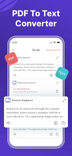 Extract Text From Image डाउनलोड करें – OCR और PDF कन्वर्टर - Screenshot 5