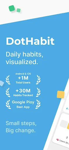 Habit Streak Tracker: DotHabit डाउनलोड करें – दैनिक आदतें सुधारें - Screenshot 1