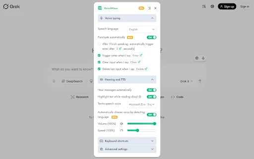 VoiceWave डाउनलोड करें: ChatGPT और AI के लिए सर्वश्रेष्ठ वॉयस कंट्रोल - Screenshot 5