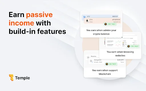Temple Wallet डाउनलोड करें – सुरक्षित Tezos और EVM क्रिप्टो वॉलेट - Screenshot 4