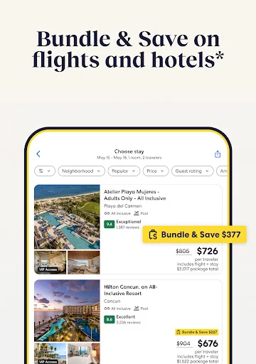 Expedia ऐप डाउनलोड करें – होटल, फ्लाइट और कार बुकिंग पर भारी छूट - Screenshot 10