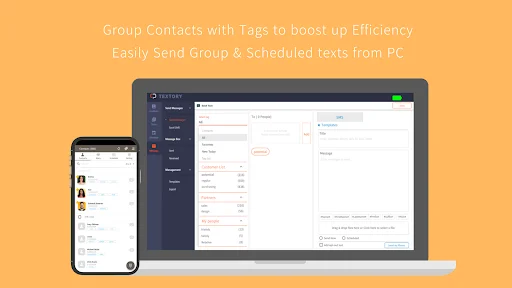 TexTory CRM डाउनलोड करें – कॉल, SMS और ग्राहक प्रबंधन ऐप - Screenshot 11