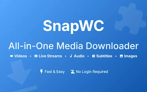SnapWC डाउनलोड करें – वीडियो, लाइव और ऑडियो के लिए सर्वश्रेष्ठ टूल - Screenshot 1