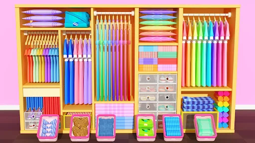 Fill Closet: Organizing Games डाउनलोड करें – ASMR पहेली गेम - Screenshot 7