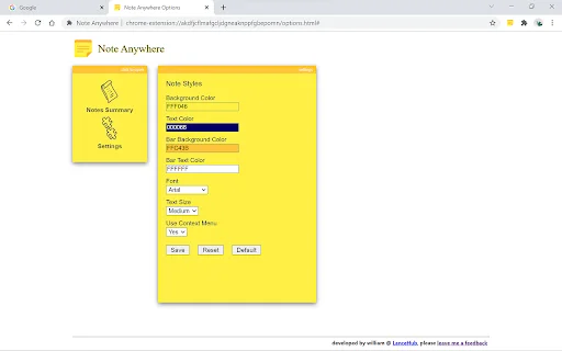 Note Anywhere डाउनलोड करें – किसी भी वेब पेज पर नोट्स जोड़ें - Screenshot 4