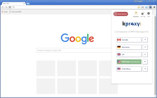 KProxy एक्सटेंशन डाउनलोड करें – सुरक्षित और अनाम ब्राउजिंग - Screenshot 3