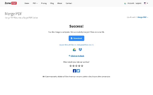 Merge PDF डाउनलोड करें – PDF फाइलें जोड़ें और ऑनलाइन मर्ज करें - Screenshot 2