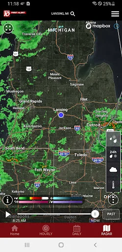 WILX First Alert Weather ऐप डाउनलोड करें – सटीक स्थानीय मौसम अपडेट - Screenshot 4
