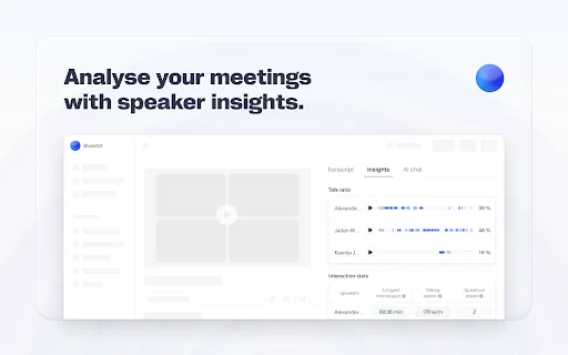 Bluedot AI Notetaker डाउनलोड करें – Google Meet, Zoom के लिए बेस्ट - Screenshot 5