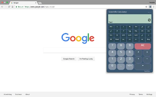 Scientific Calculator Chrome Extension डाउनलोड करें – सबसे तेज़ गणना - Screenshot 2