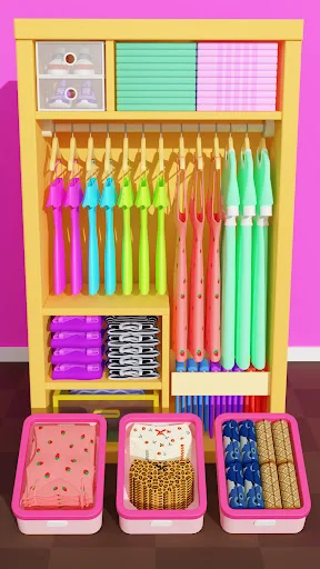 Fill Closet: Organizing Games डाउनलोड करें – ASMR पहेली गेम - Screenshot 2