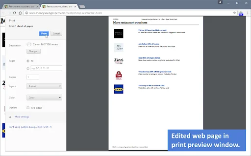 Print Edit WE डाउनलोड करें – वेब पेज प्रिंट और एडिट करें - Screenshot 3