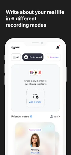 Mytypes डाउनलोड करें – अपने दिन को लिखें और स्टिकर्स के साथ सजाएं - Screenshot 2