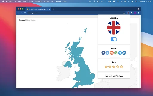 VPN Plus Chrome एक्सटेंशन डाउनलोड करें – सुरक्षित और तेज़ फ्री VPN - Screenshot 5