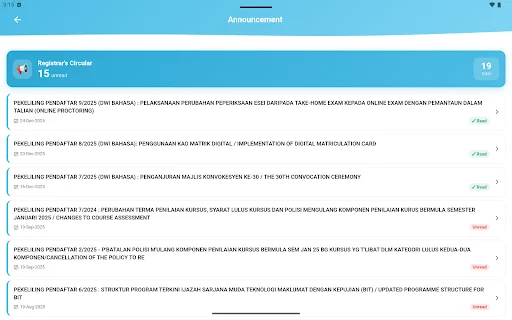 myOUM ऐप डाउनलोड करें – Open University Malaysia छात्रों के लिए सबसे अच्छा ऐप - Screenshot 11