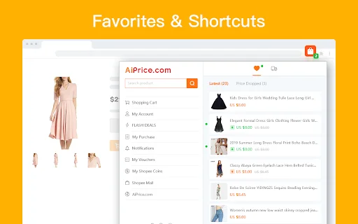 AiPrice (AliPrice) Shopee के लिए: इमेज सर्च और प्राइस ट्रैकर डाउनलोड करें - Screenshot 5