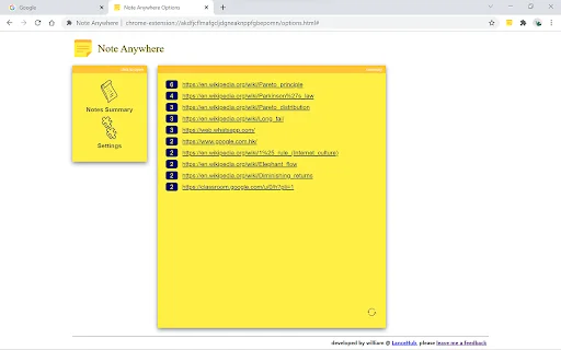 Note Anywhere डाउनलोड करें – किसी भी वेब पेज पर नोट्स जोड़ें - Screenshot 5
