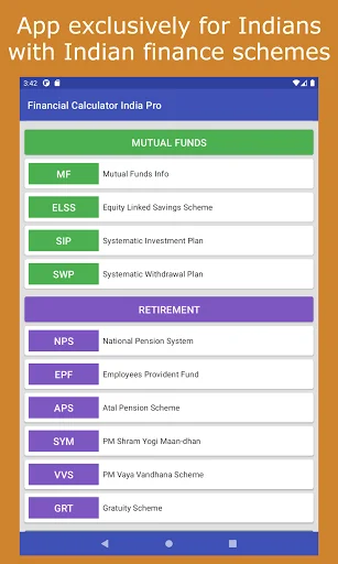 Financial Calculator India डाउनलोड करें – EMI, SIP और टैक्स कैलकुलेटर - Screenshot 10